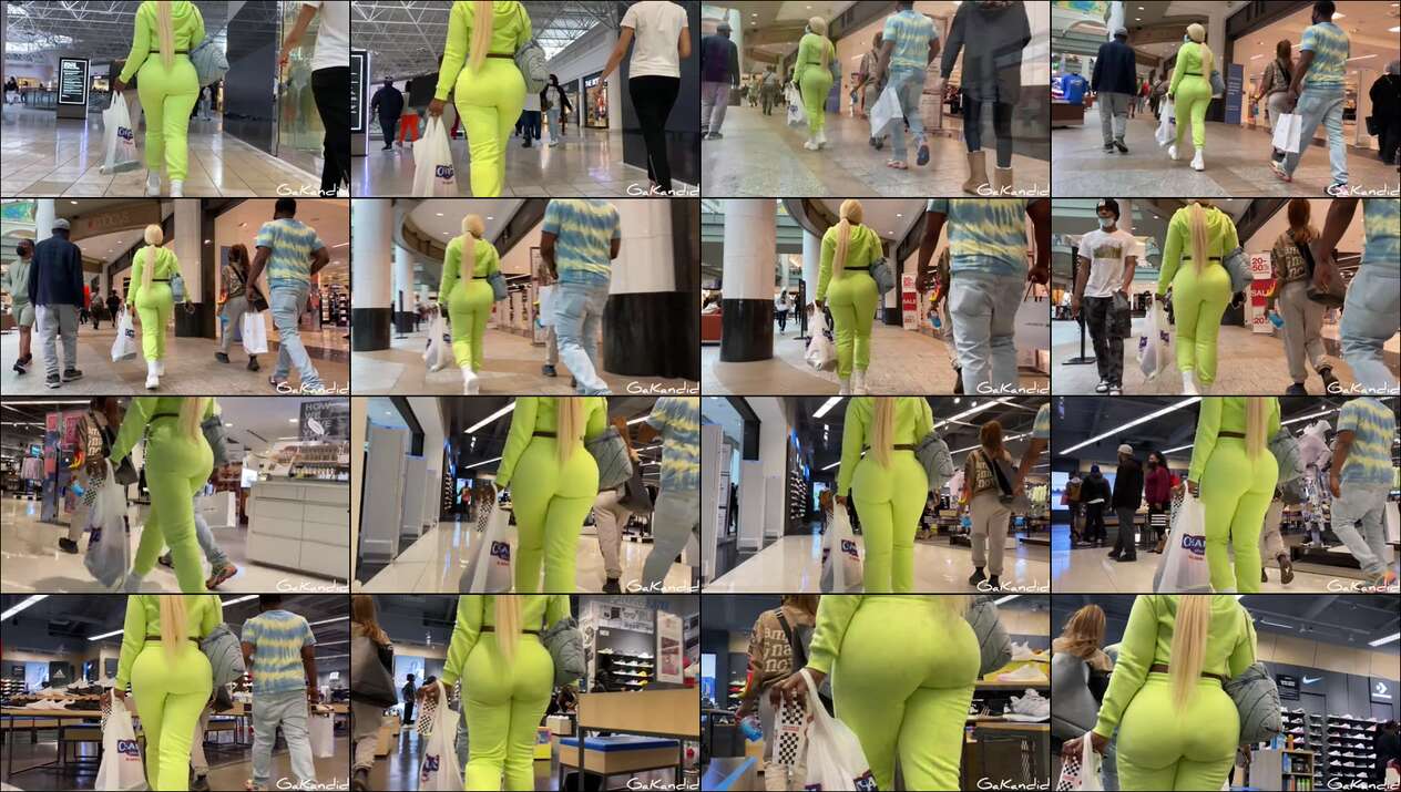 neon green outfit on big ass girl