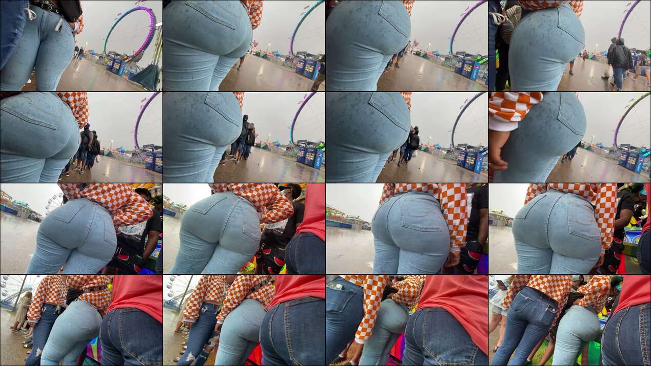 outstanding & phenomenal healthy phat ass south african ebony in jeans (third encounter)