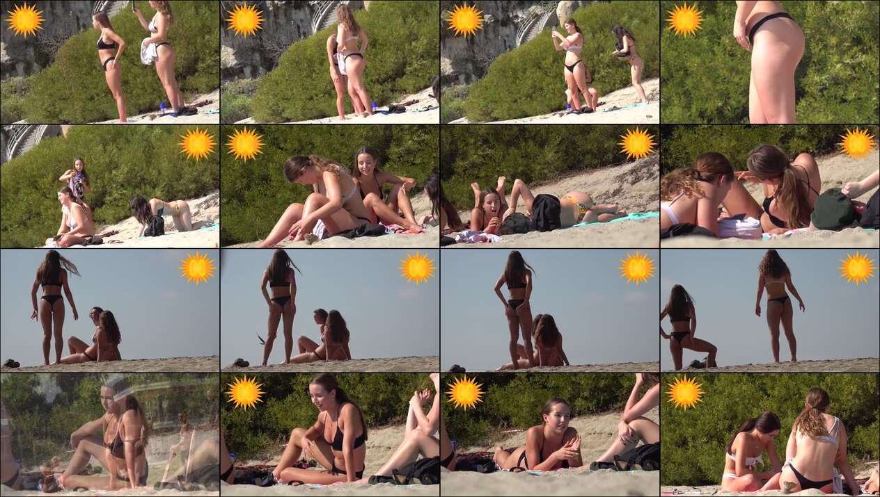 bikini candids videos from toc