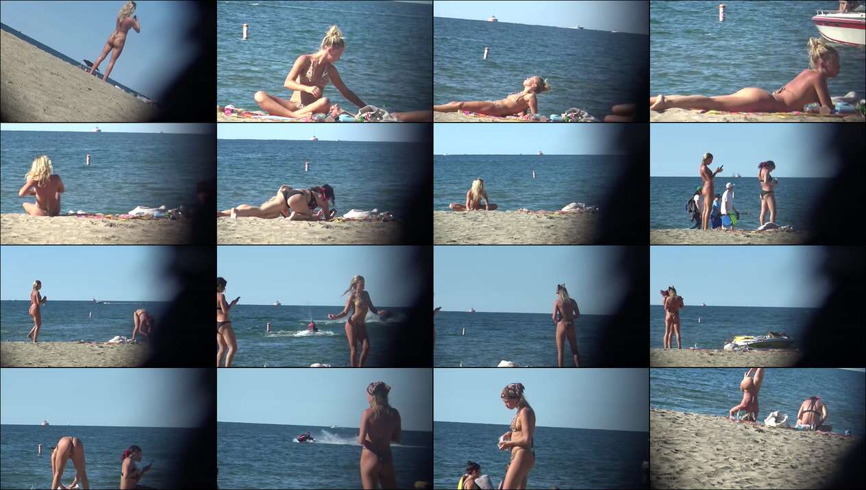 beach girls bikini voyeur film